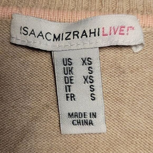 NWOT Isaac Mizrahi Open Front Peplum Cardigan Sz XS - Picture 8 of 12